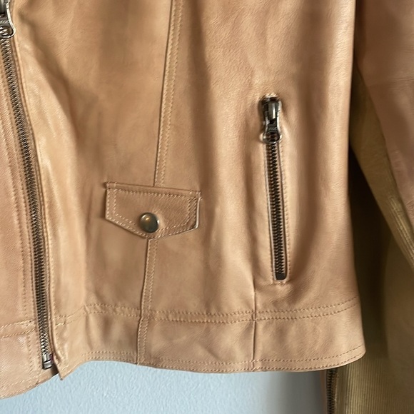 Free People Leather Jacket Size L - Picture 9 of 13